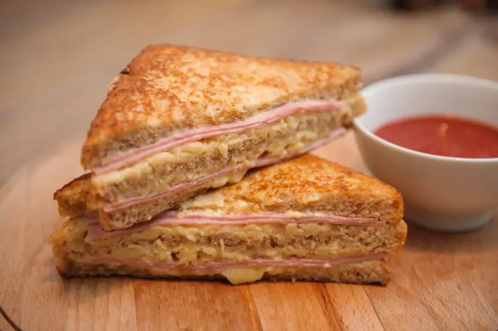 croque-monsieur tranché