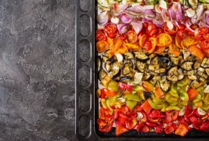 Cuisson des légumes au four
